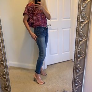 DKNY purple Printed  blouse sizes S